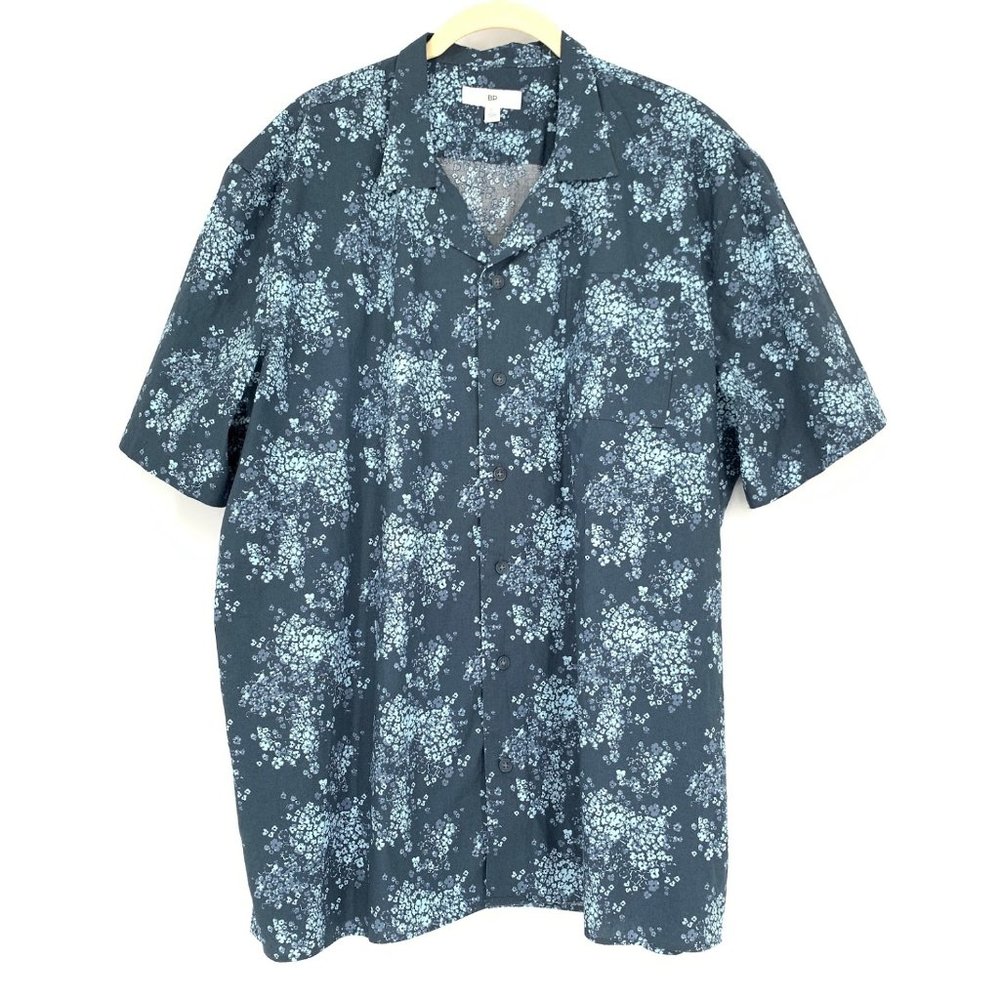 BP Floral Button Up Short Sleeve Shirt